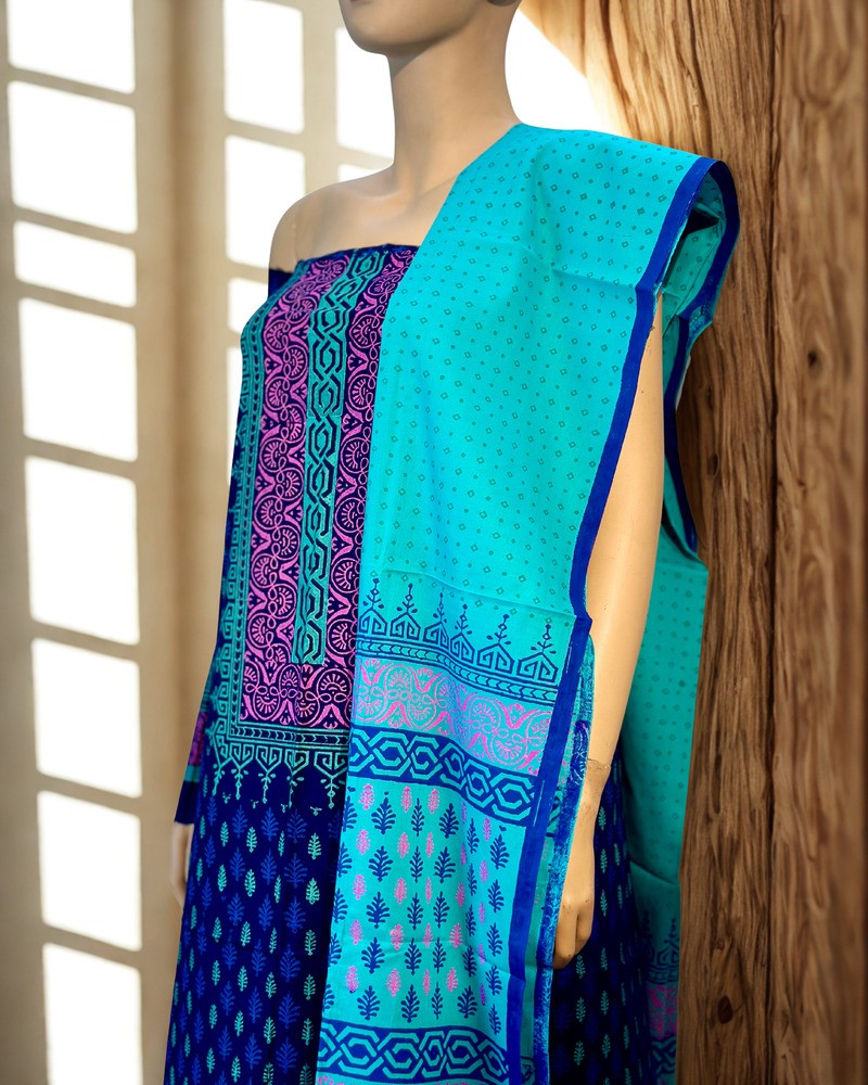 আনস্টিচড থ্রি পিস - ভিআইপি এ গ্রেড ব্লক - Alternate view 2 showing  color