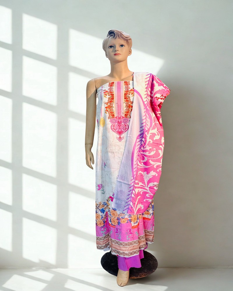 সিকুইন থ্রি পিস - Main view showing full design