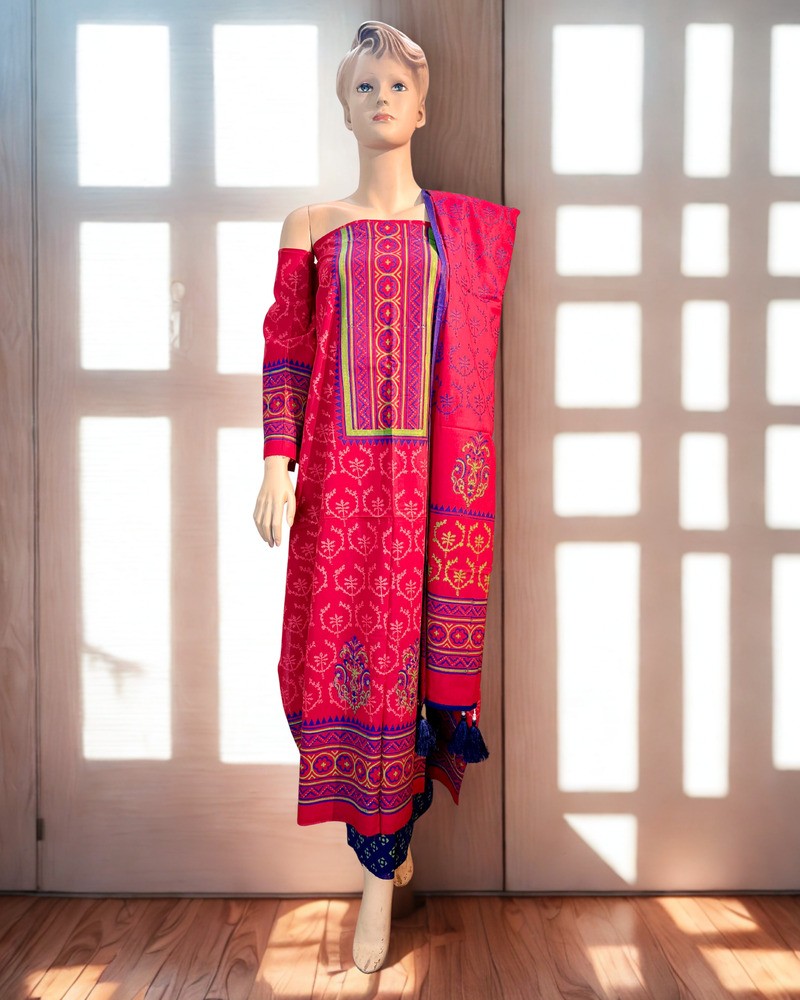 আনস্টিচড থ্রি পিস - ভিআইপি এ গ্রেড ব্লক - Main view showing full design