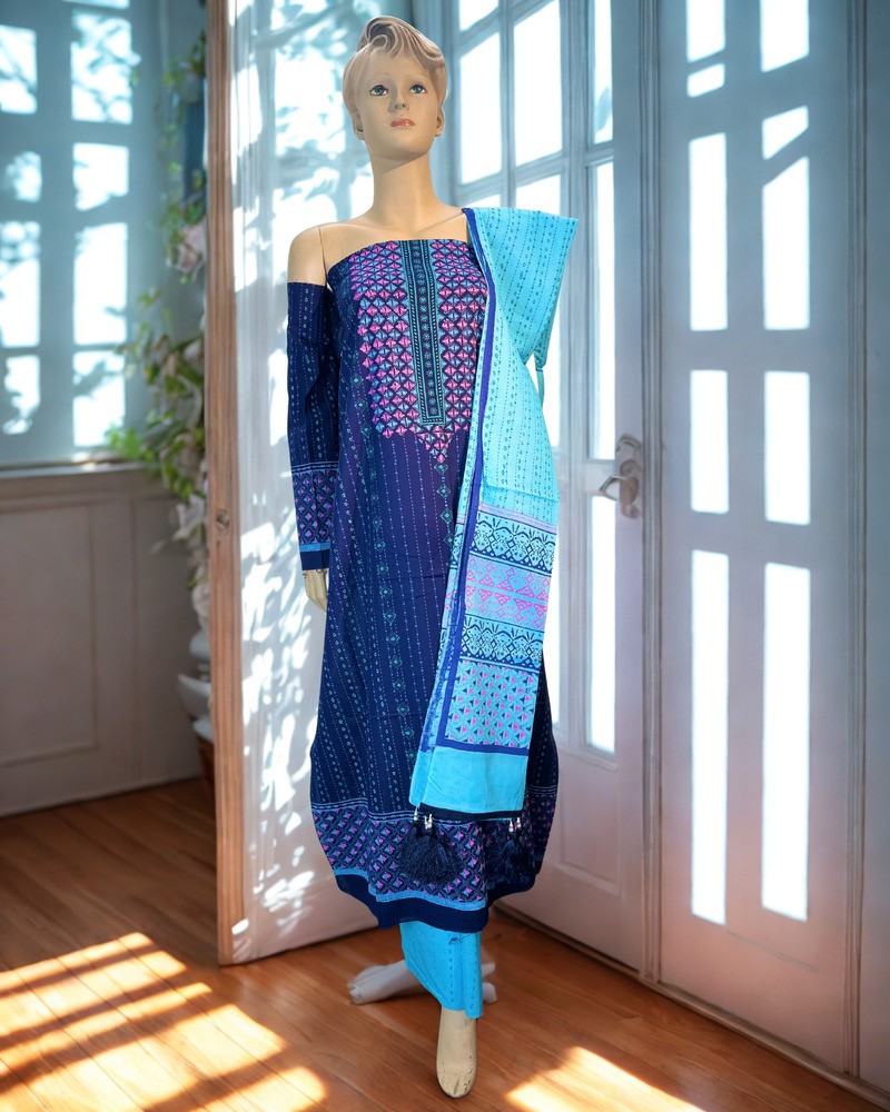 আনস্টিচড থ্রি পিস - ভিআইপি এ গ্রেড ব্লক - Main view showing full design