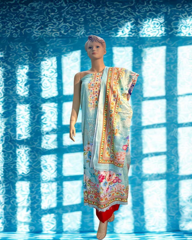 সিকুইন থ্রি পিস - Main view showing full design