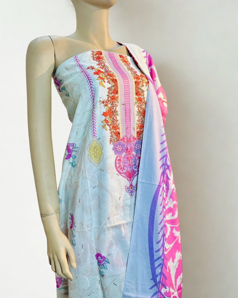 সিকুইন থ্রি পিস - Alternate view 2 showing  color