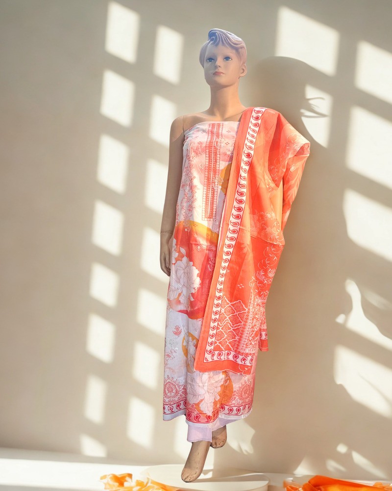 সিকুইন থ্রি পিস - Main view showing full design