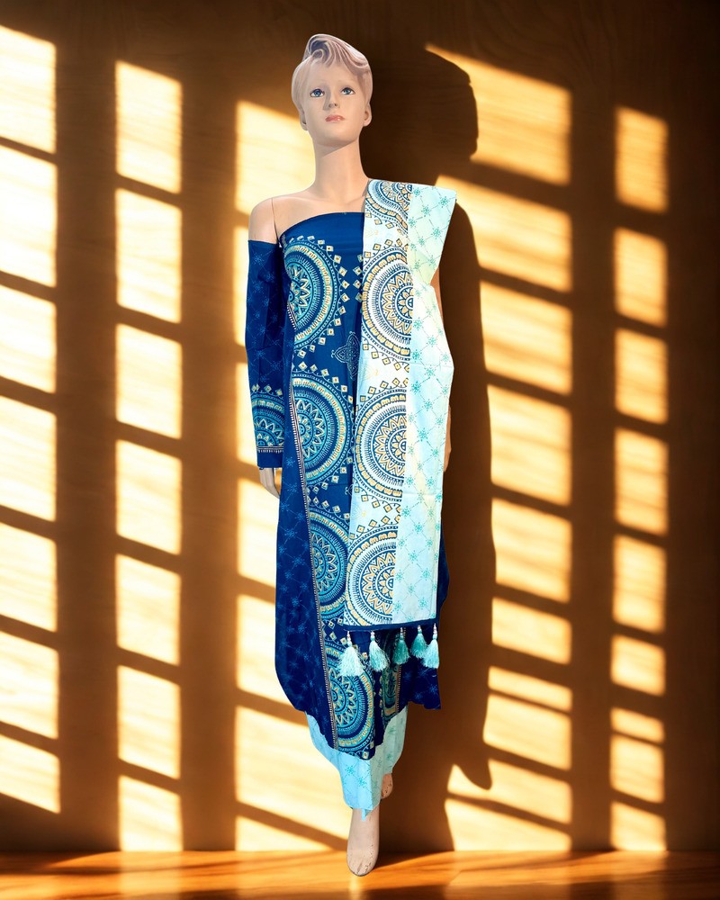 আনস্টিচড থ্রি পিস - ভিআইপি এ গ্রেড ব্লক - Main view showing full design