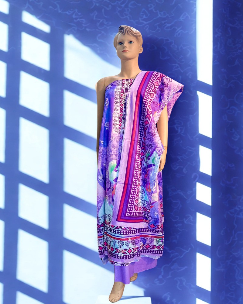 সিকুইন থ্রি পিস - Main view showing full design