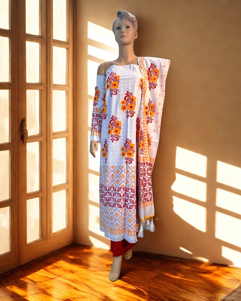 আনস্টিচড থ্রি পিস - ভিআইপি এ গ্রেড ব্লক - Main view showing full design