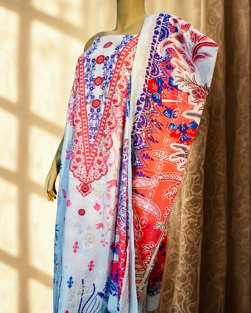 সিকুইন থ্রি পিস - Alternate view 2 showing  color