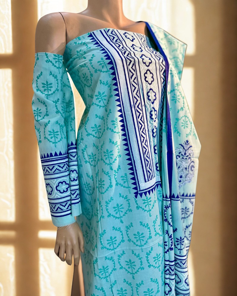 আনস্টিচড থ্রি পিস - ভিআইপি এ গ্রেড ব্লক - Alternate view 2 showing  color