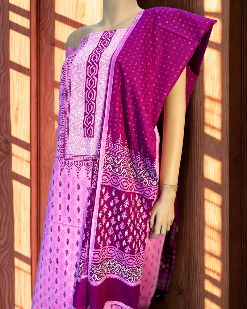 আনস্টিচড থ্রি পিস - ভিআইপি এ গ্রেড ব্লক - Alternate view 2 showing  color