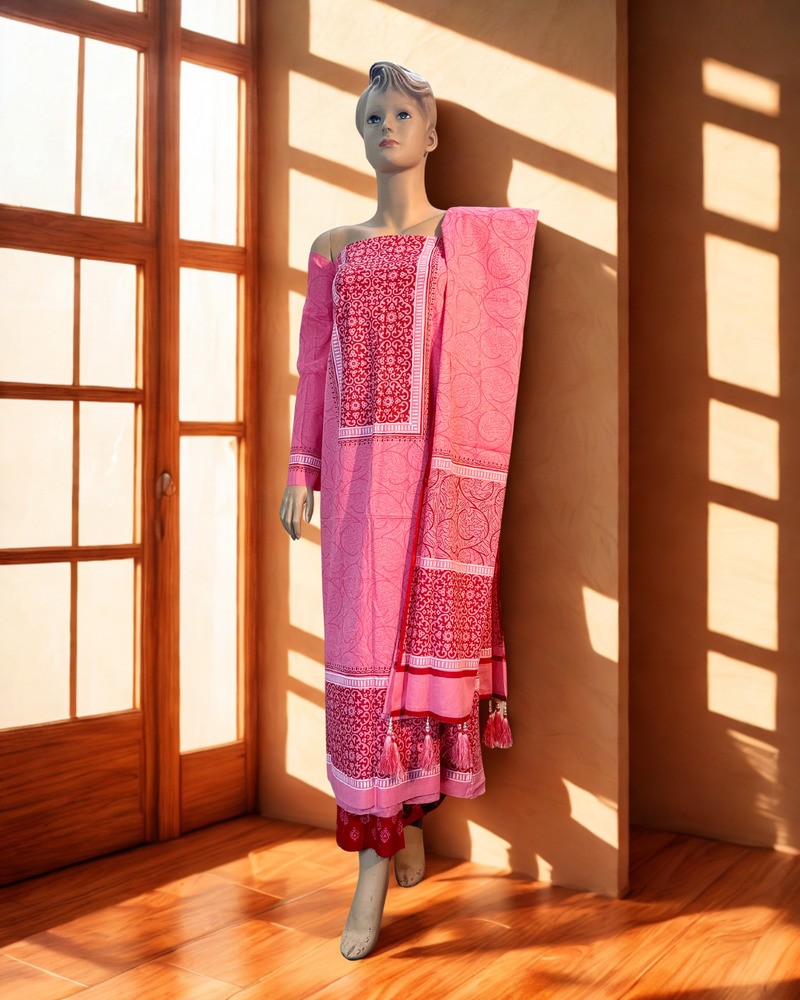 আনস্টিচড থ্রি পিস - ভিআইপি এ গ্রেড ব্লক - Main view showing full design