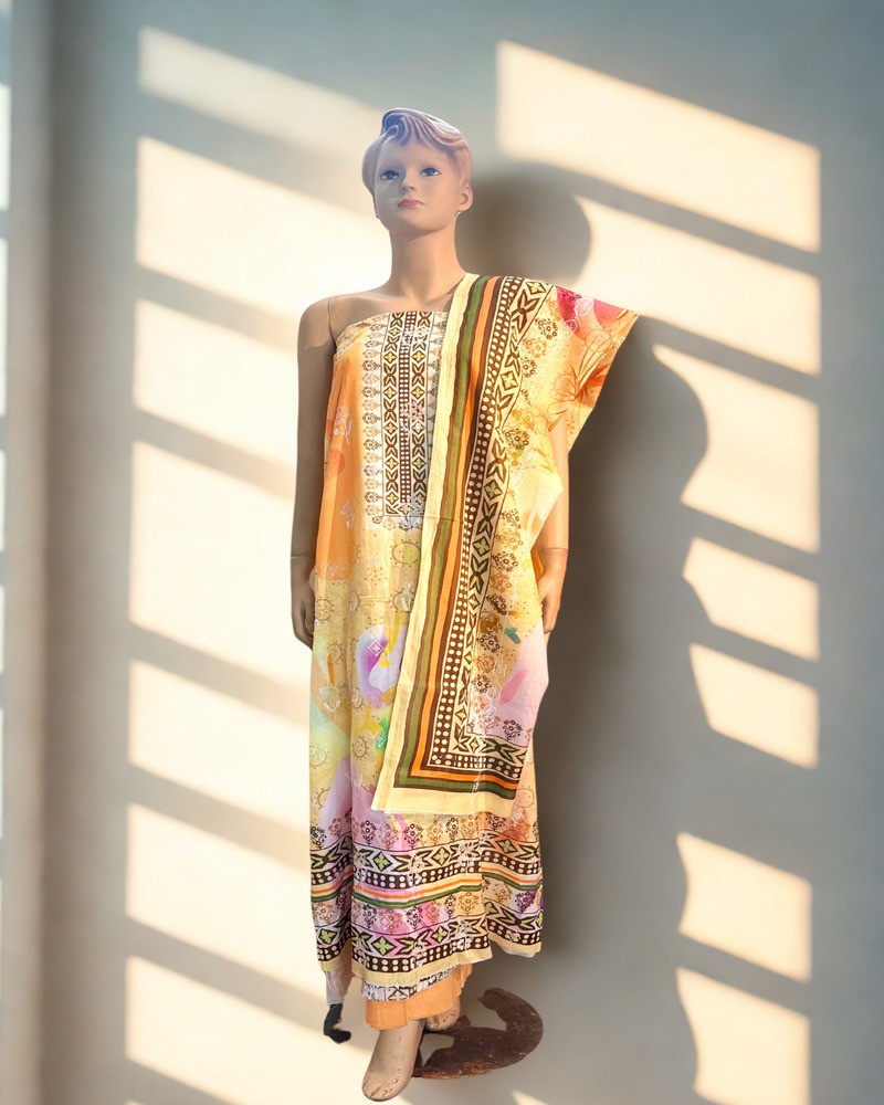 সিকুইন থ্রি পিস - Main view showing full design