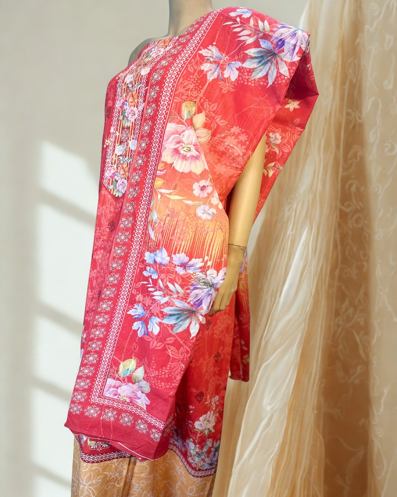 সিকুইন থ্রি পিস - Alternate view 2 showing  color