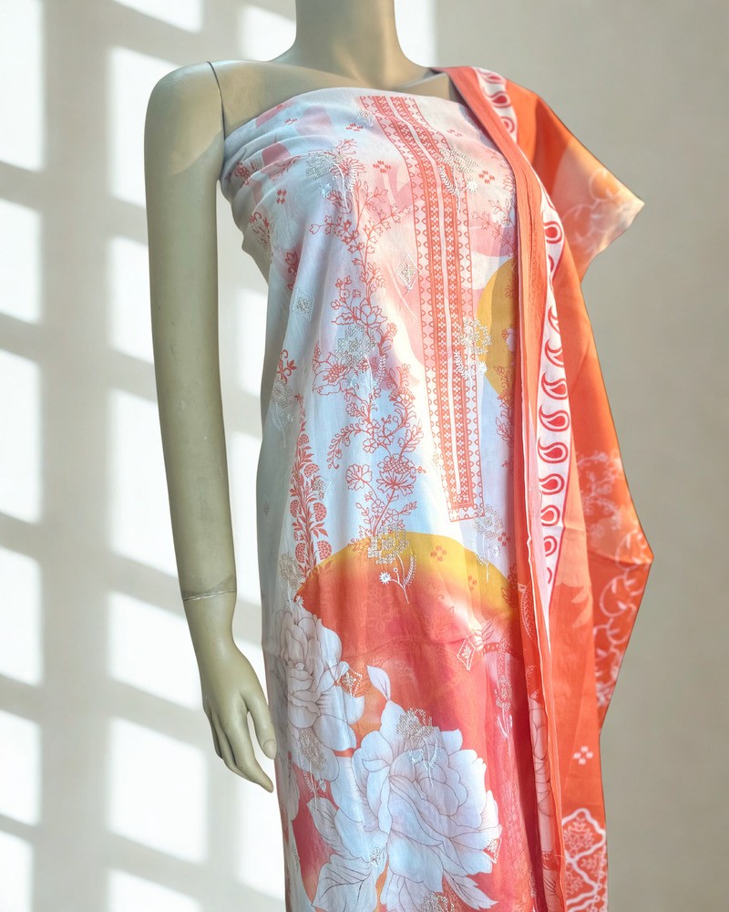 সিকুইন থ্রি পিস - Alternate view 1 showing  color