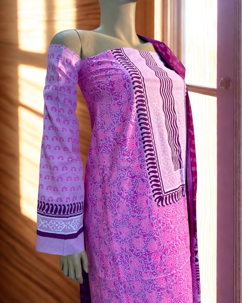 আনস্টিচড থ্রি পিস - ভিআইপি এ গ্রেড ব্লক - Alternate view 2 showing  color