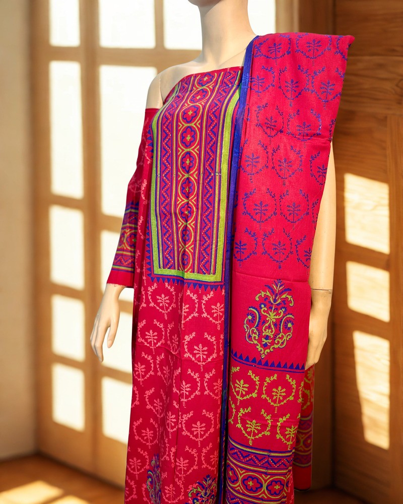 আনস্টিচড থ্রি পিস - ভিআইপি এ গ্রেড ব্লক - Alternate view 2 showing  color