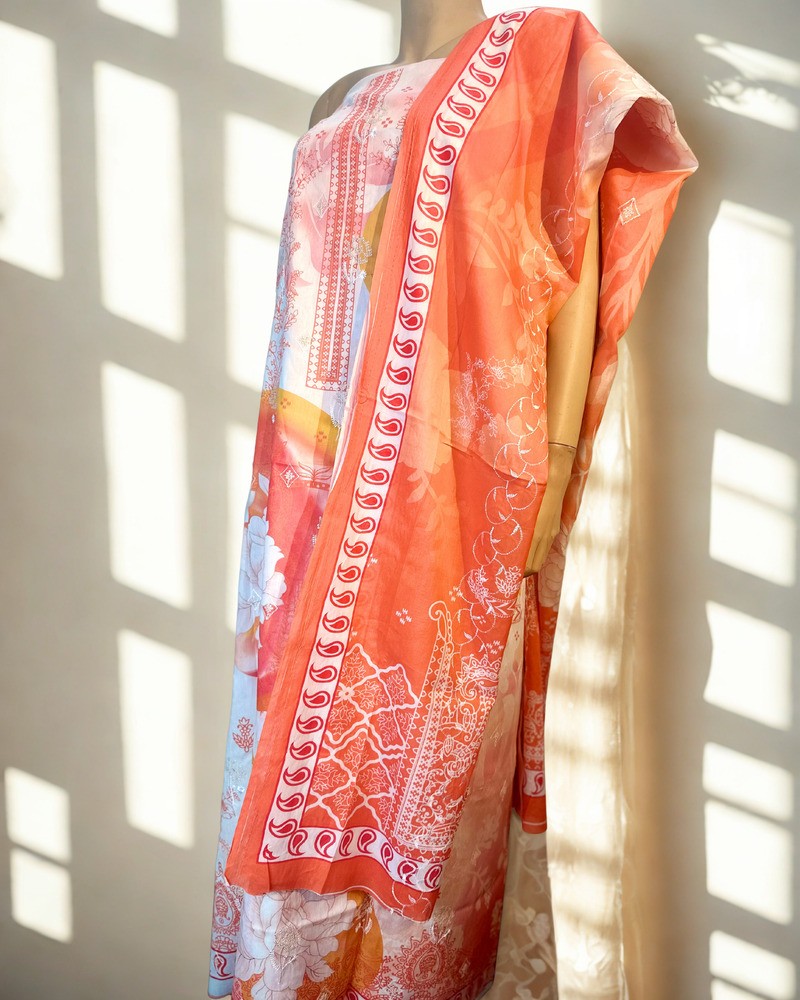 সিকুইন থ্রি পিস - Alternate view 2 showing  color